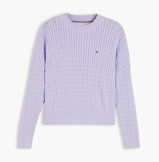 Pullover relaxed fit in maglia intrecciata